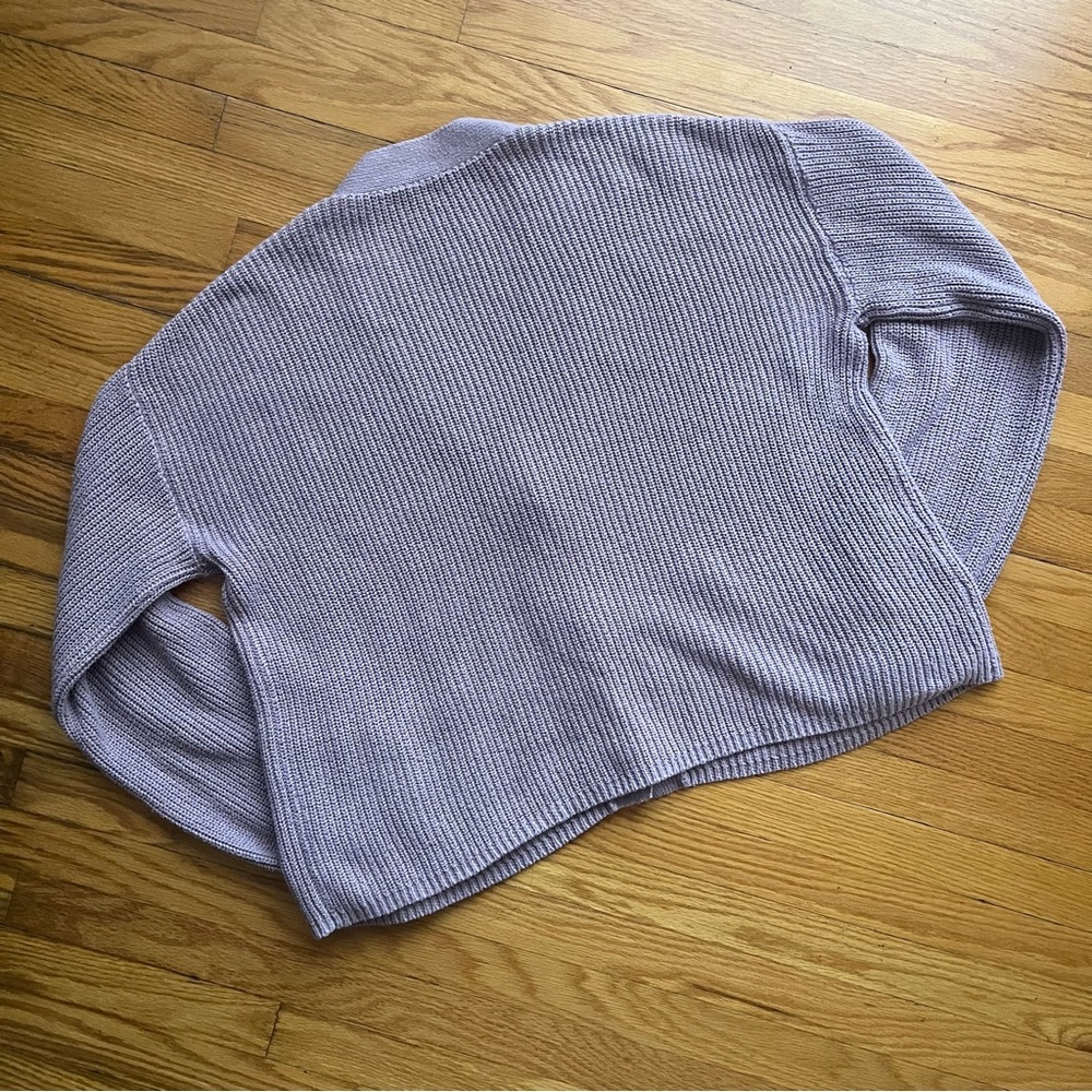 Lilac Knit Cardigan Sweater fits like a M-L - Picture 3 of 3